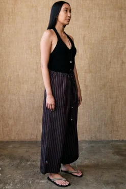 Lita Pant in Black Stripe