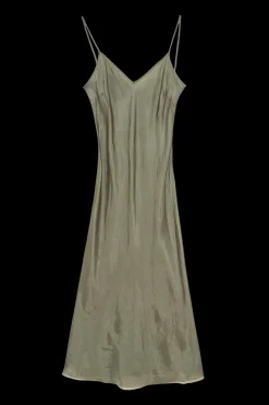 Long Bias Slip Dress in Sage