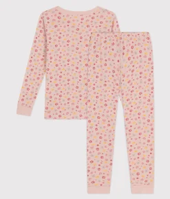 Long Sleeve Floral Pajama Set in Pink