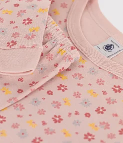 Long Sleeve Floral Pajama Set in Pink