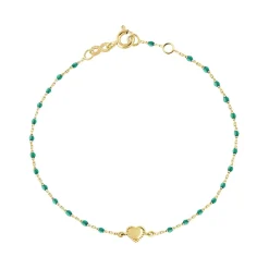 Lucky Heart Bracelet in Yellow Gold