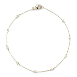 Lulu Jack Single Bezel Bracelet in Yellow Gold