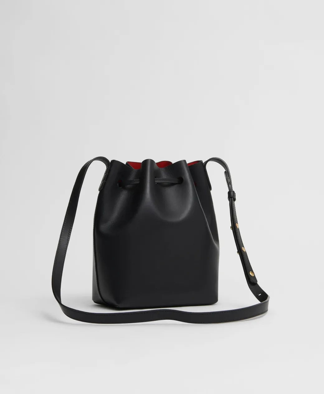 Mini Bucket Bag in Black/flamma