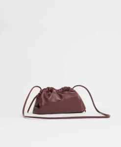 Mini Cloud Clutch in Pomegranate