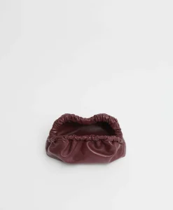 Mini Cloud Clutch in Pomegranate