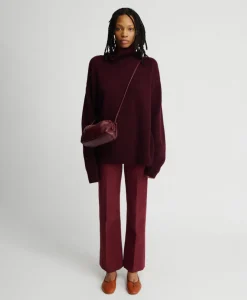 Mini Cloud Clutch in Pomegranate