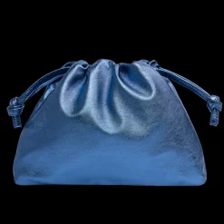 Monica Clutch in Metallic Navy