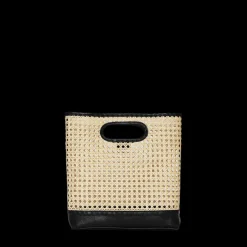 Nell Handbag in Black Rattan