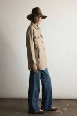 Olsen Wool Hat in Taupe