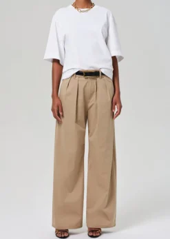 Petra Pleated Trouser in Catalina