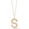 Poppy Rae Initial Necklace in Yellow Gold