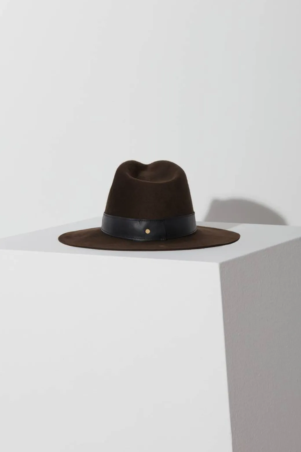 Raleigh Wool Hat in Dark Brown