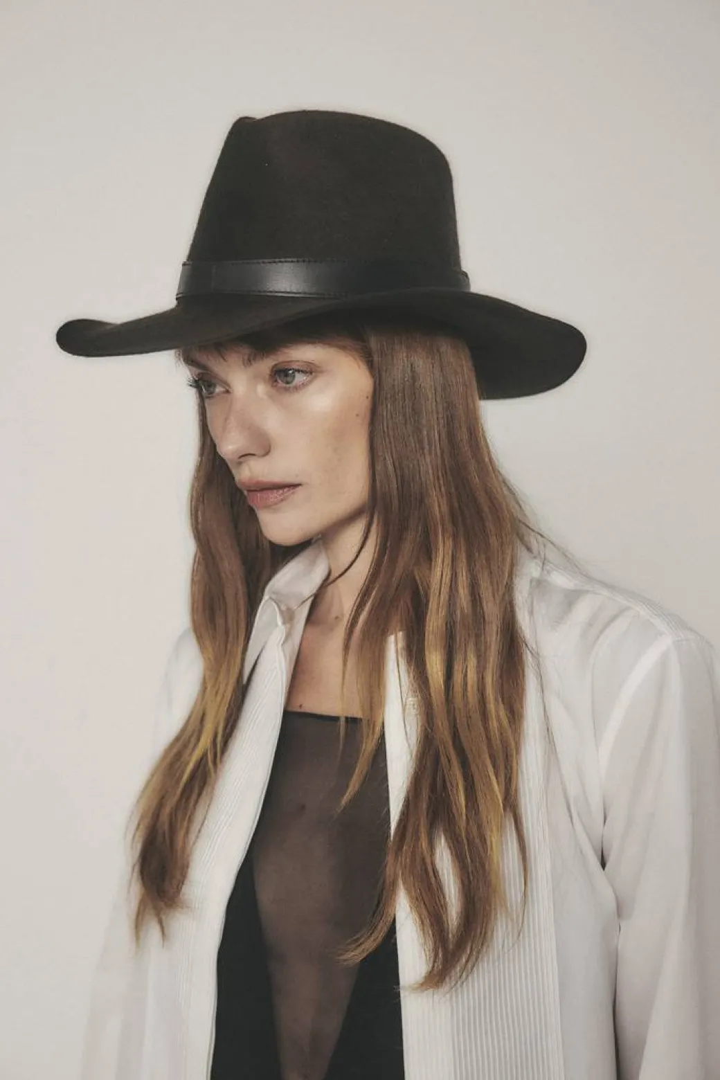 Raleigh Wool Hat in Dark Brown