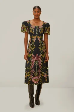 Ravenala Maxi Dress in Black