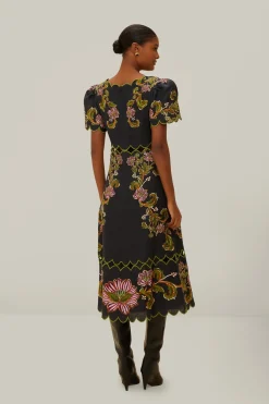 Ravenala Maxi Dress in Black