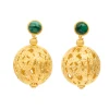 Renaissance Earrings in Malachite