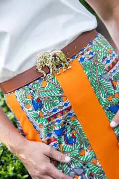 Reversible Leather Belt in Habanero/Chestnut