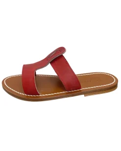 Rhea Slides in Red Rouge