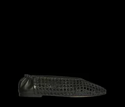 Riley Woven Flat in Black
