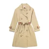 Rox Trench Coat in Khaki