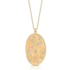 Sagittarius Astrology Necklace in Yellow Gold