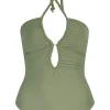 Saint Tropez One Piece Swimsuit in Western Green
