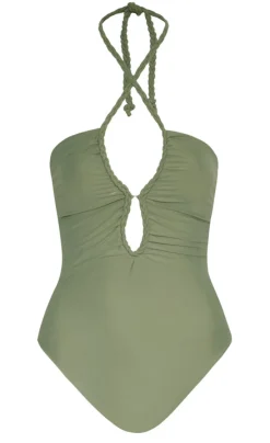 Saint Tropez One Piece Swimsuit in Western Green