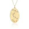 Scorpio Astrology Necklace in Yellow Gold
