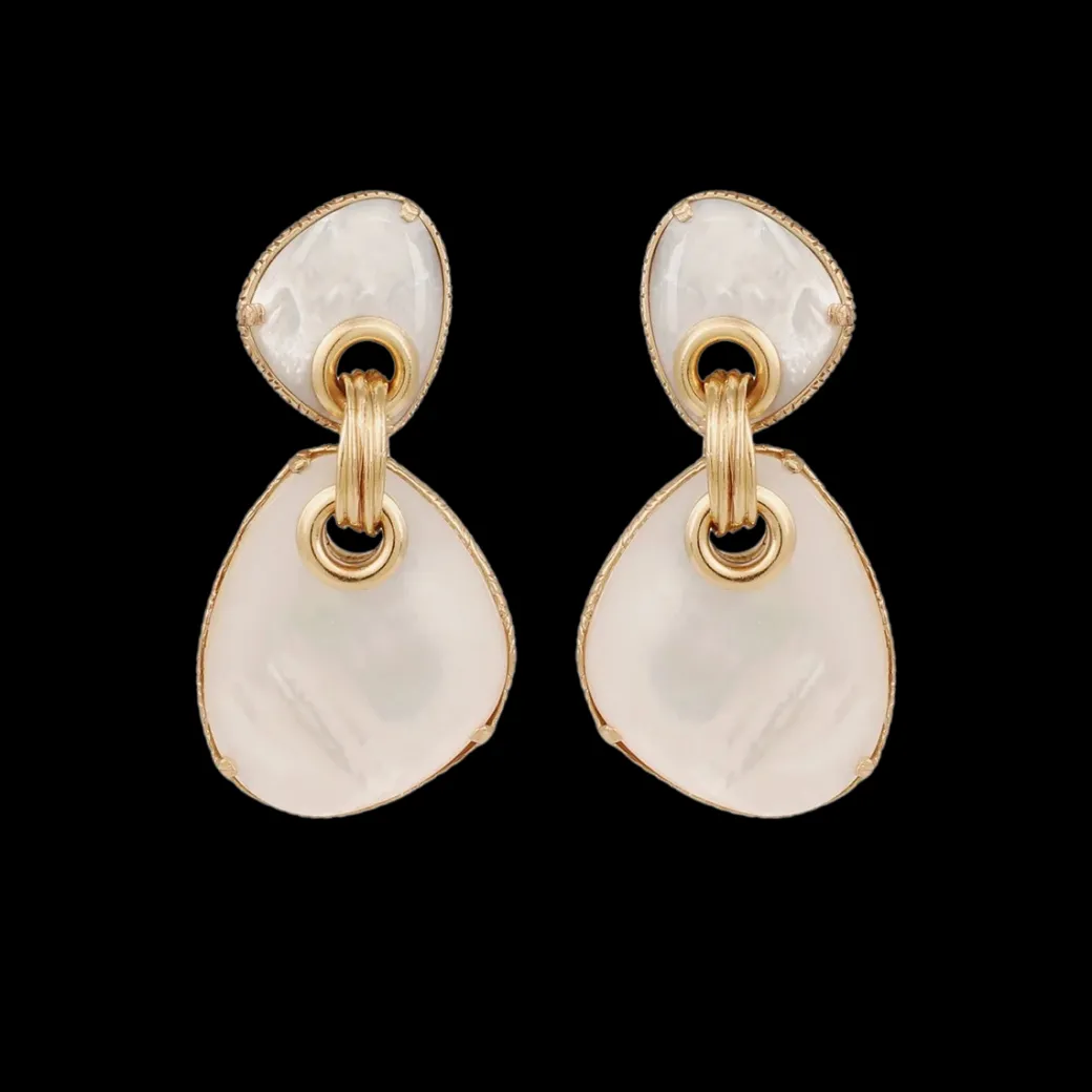 Silia Earring in Mother of Pearl
