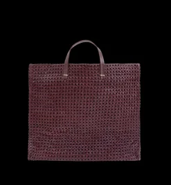 Simple Tote in Plum Rattan