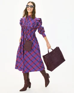 Simple Tote in Plum Rattan