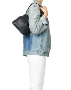 Small Ben Handbag in Bubble Petrol