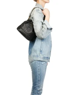 Small Ben Handbag in Bubble Noir