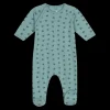 Snap Raccoon Onesie in Green