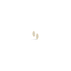 Sophia Ryan Mini Marquise Studs in Yellow Gold