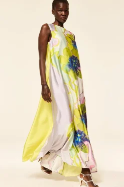 Sylvie Dress in Marble Flora