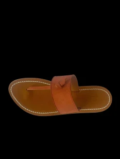 T Strap Sandal in Terracotta