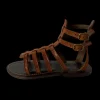 Taline Gladiator Sandal in Brown