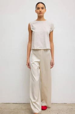 The Margo Tee in Cream