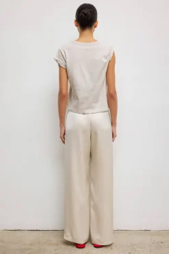 The Margo Tee in Cream