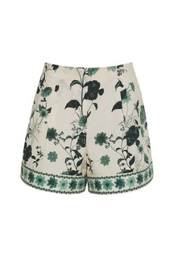 Trish Shorts in Egret Green