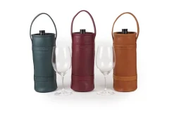 Wine Tote in Caramel